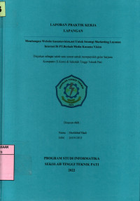 Image of Membangun Website kusumavision.net Untuk Strategi Marketting Layanan Internet Di PT.Berkah Media Kusuma Vision