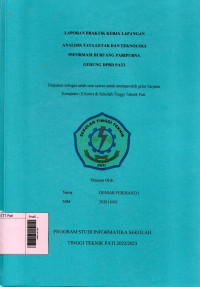 Image of Analisis dan Tata Letak dan Teknologi Informasi Di Ruang Paripurna Gedung DPRD Pati