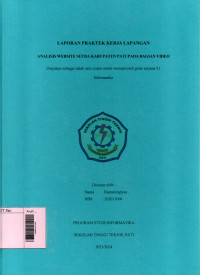 Image of Analisis Website Setda Kabupaten Pati Pada Bagian Video