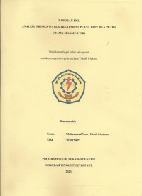 Image of Analisis Proses Water Treatment Plant Di PT Dua Putra Utama Makmur TBK